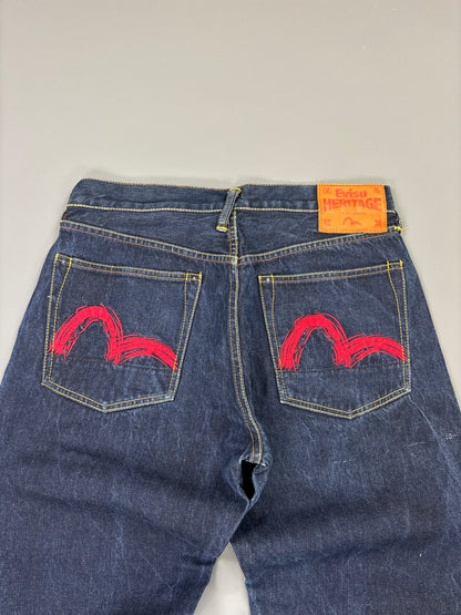 Evisu Jeans vintage printed straight (XS) 61season