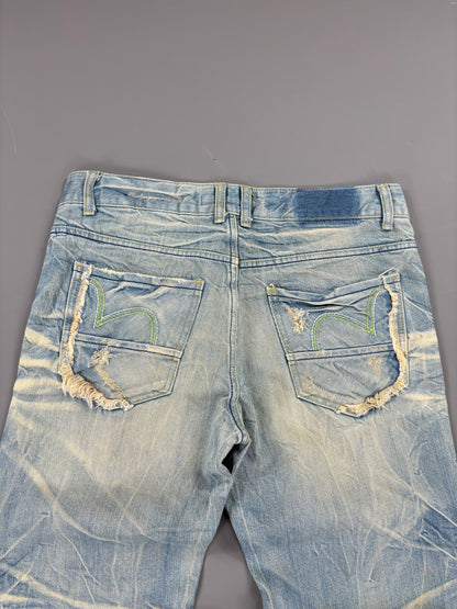 Japan Style Washed Jeans vintage (S) 61season