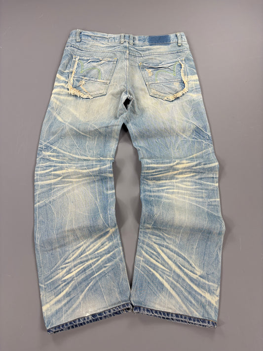 Japan Style Washed Jeans vintage (S) 61season
