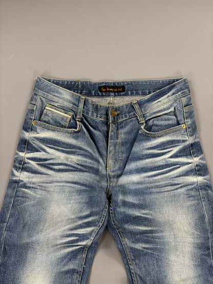 Japan Style Washed Straight Jeans vintage (L) 61season