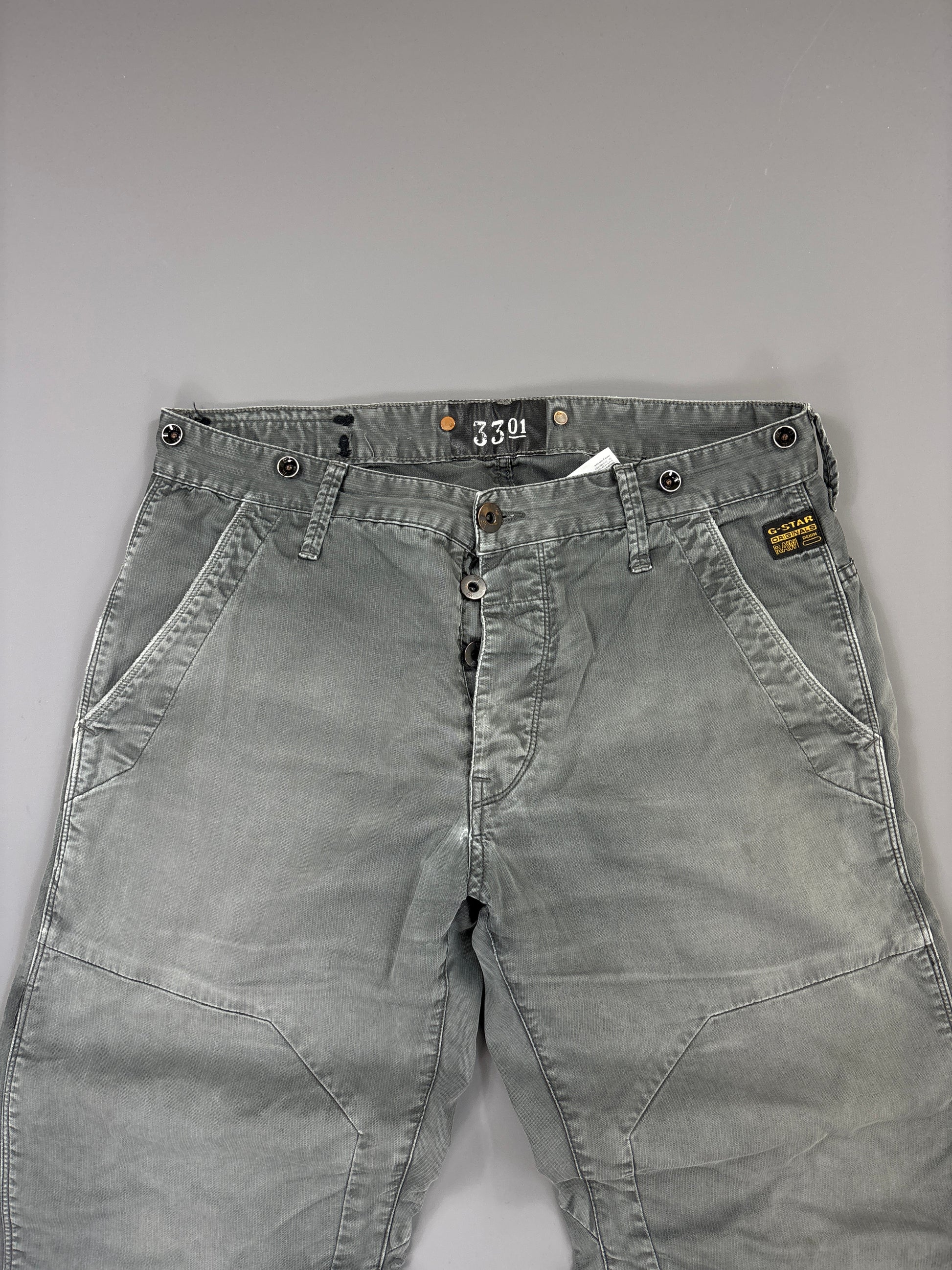 Gstar Raw Hose vintage washed grey straight (M) 61season