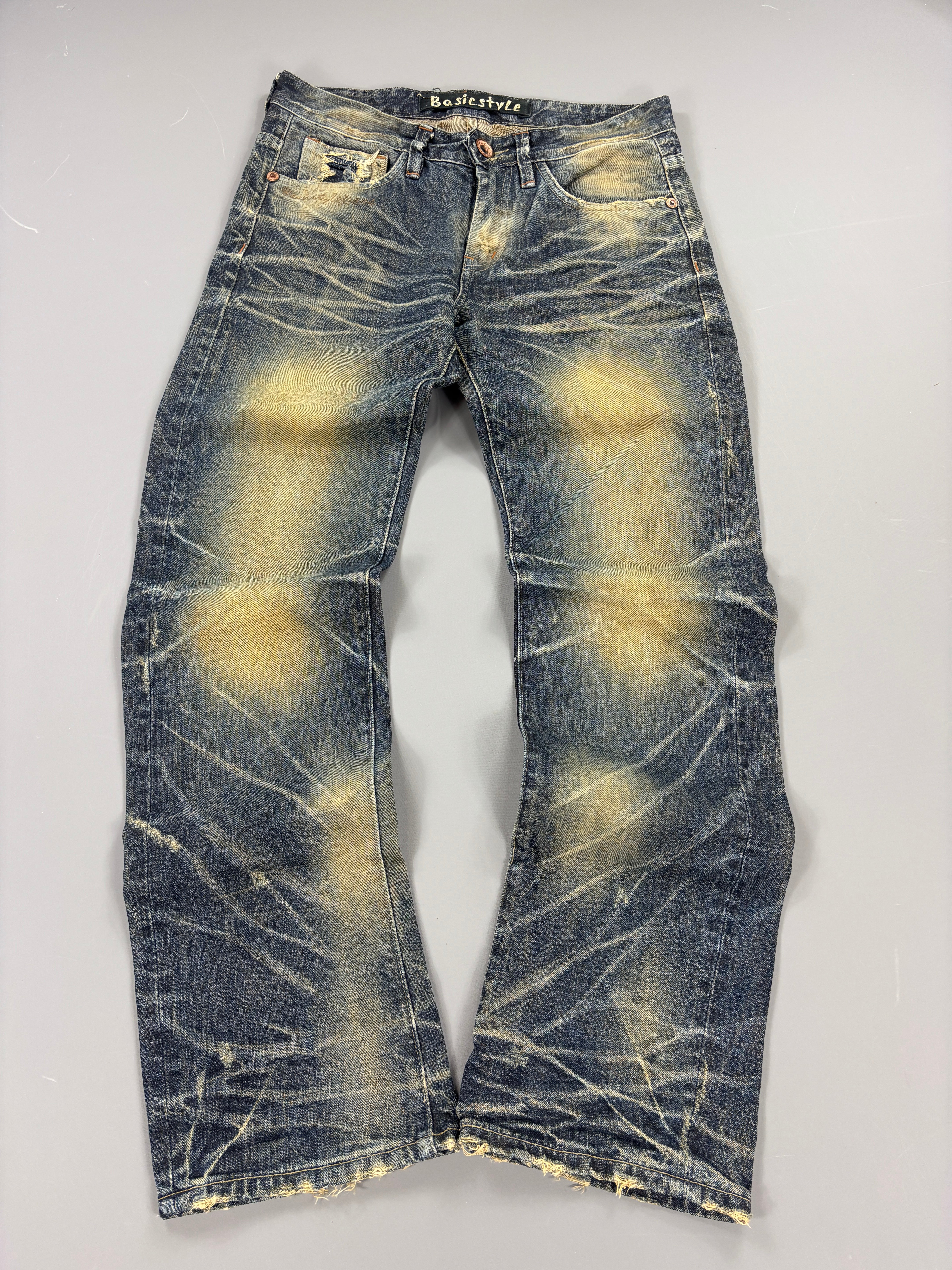 Japan Style Washed Straight Jeans vintage (L) 61season