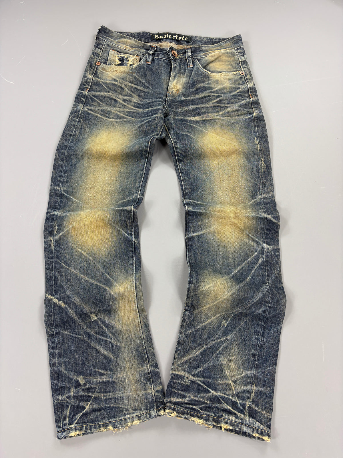 Japan Style Washed Straight Jeans vintage (L) 61season