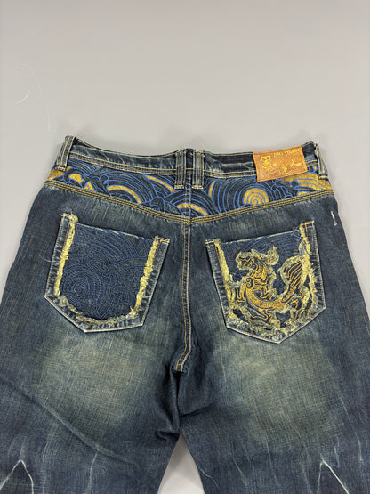 Japan Style Washed Jeans vintage (L) 61season