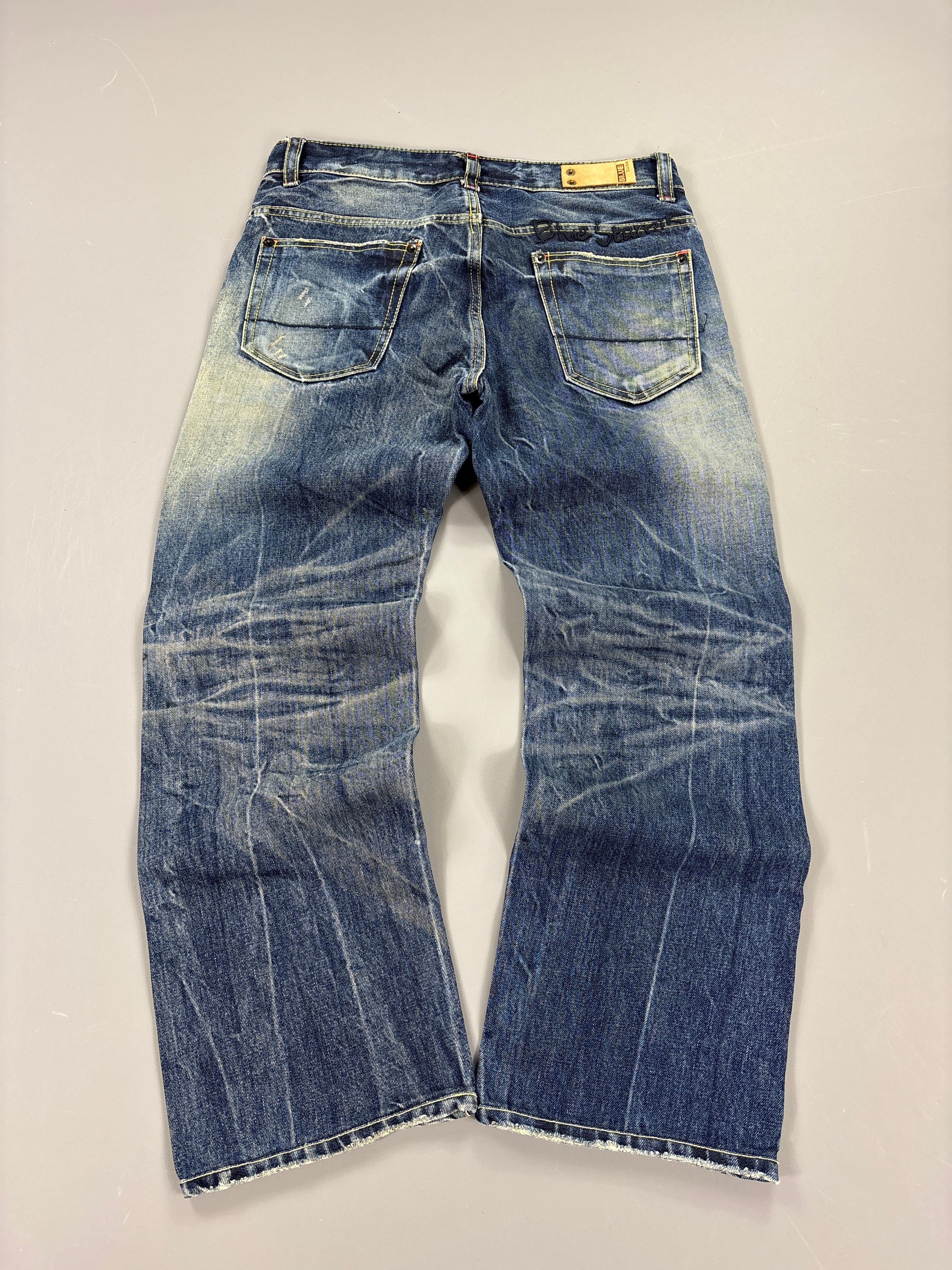 Japan Style Washed Straight Jeans vintage (S) 61season