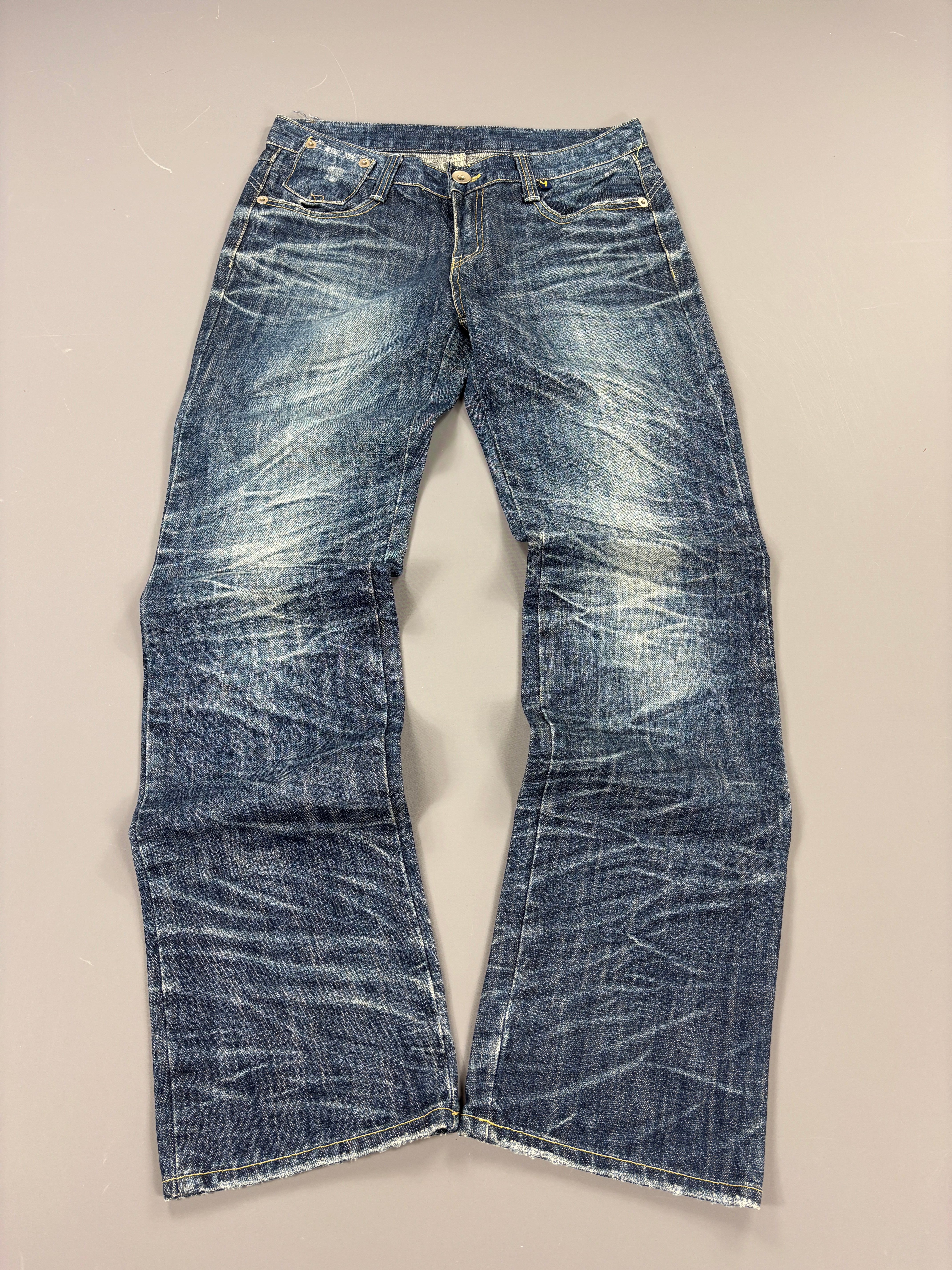 Washed Straight Japan Style Jeans vintage (L) 61season