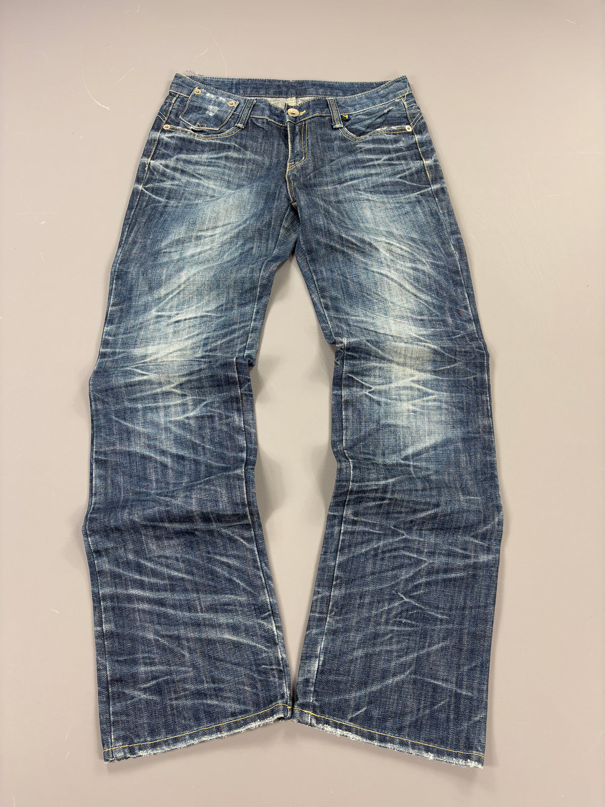 Washed Straight Japan Style Jeans vintage (L) 61season