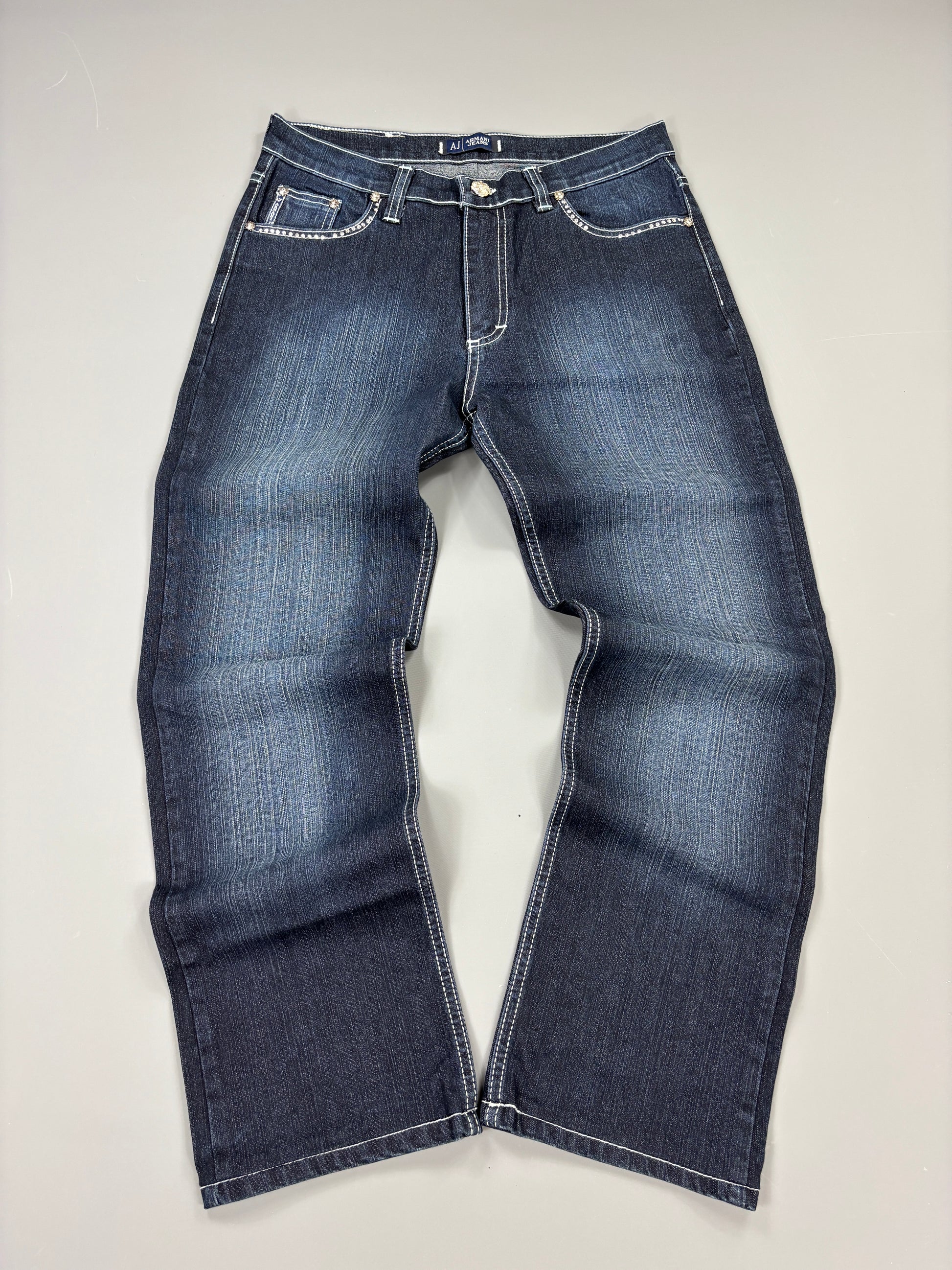 Armani Jeans vintage print skinny (S) 61season