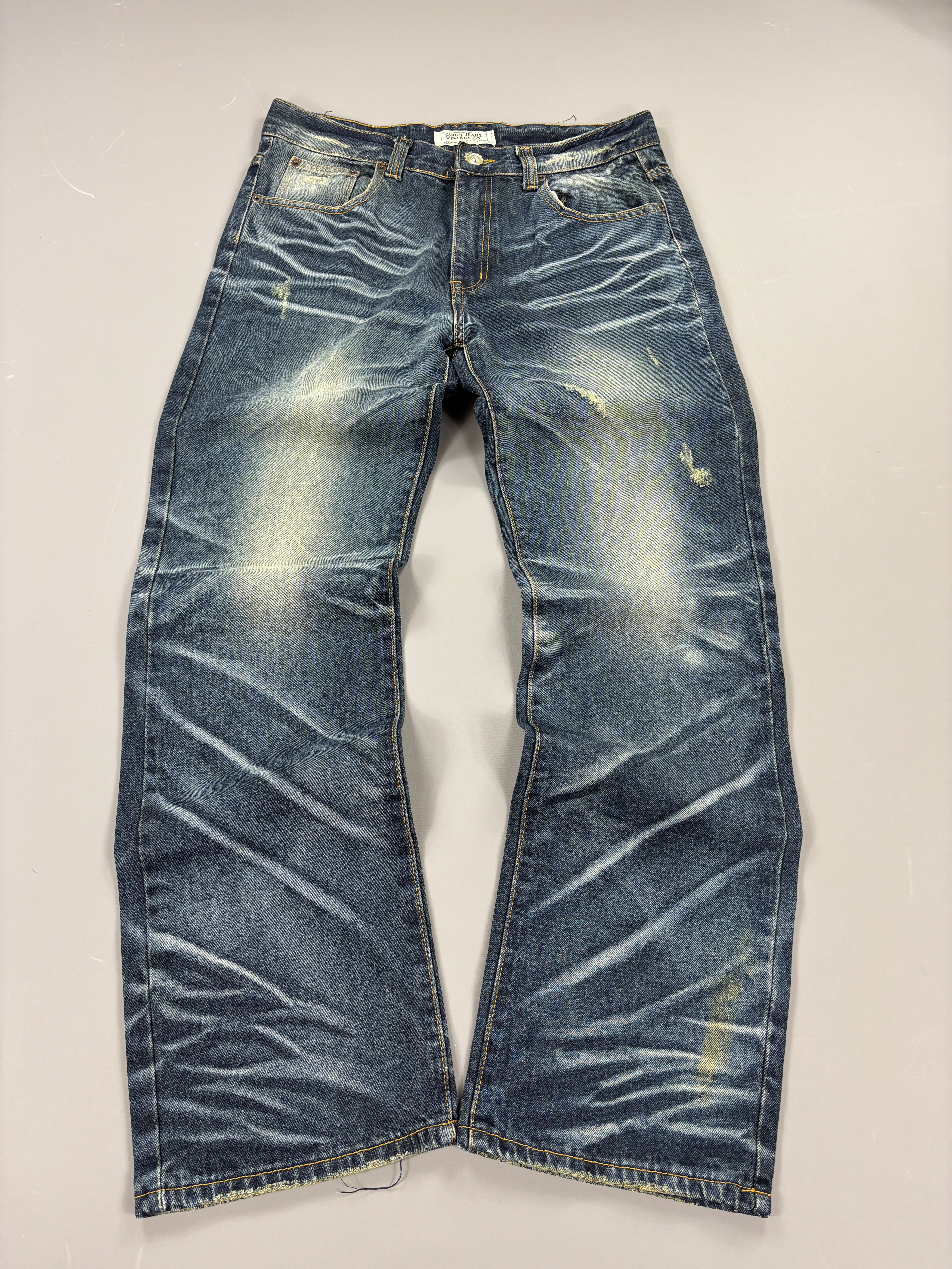 Japan Style Washed Straight Jeans (XL) 61season
