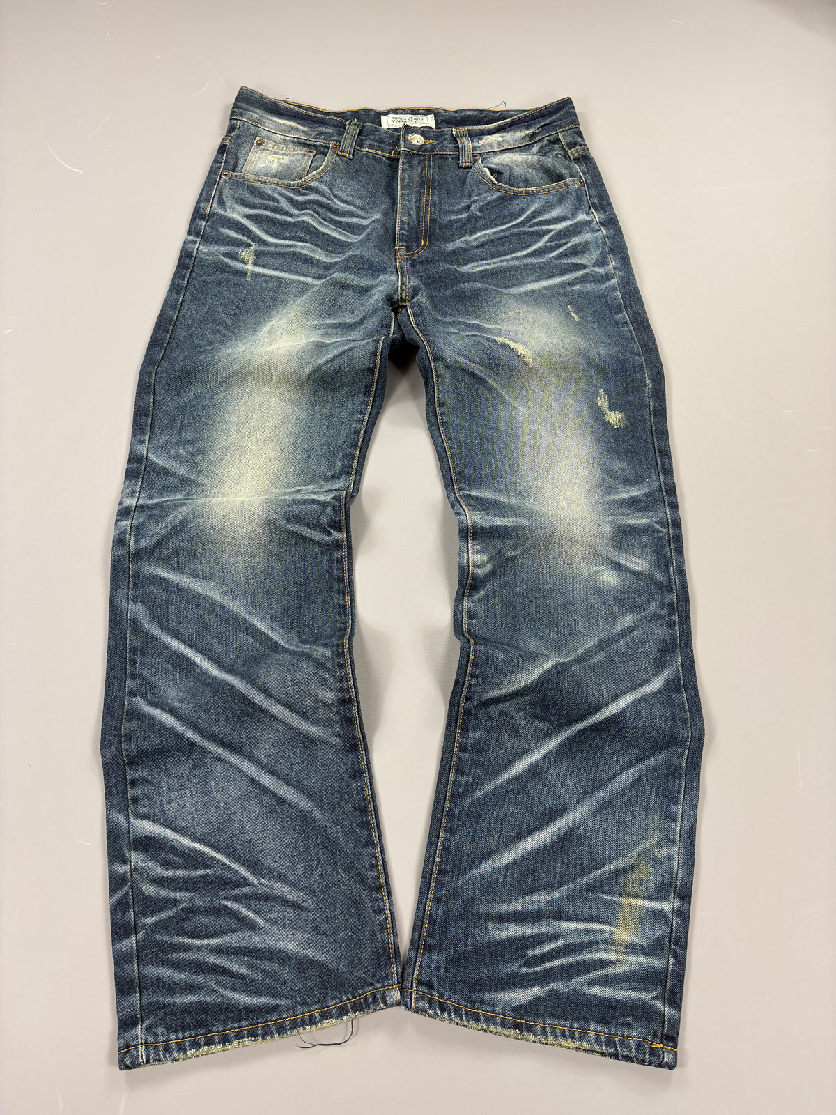 Japan Style Washed Straight Jeans (XL) 61season