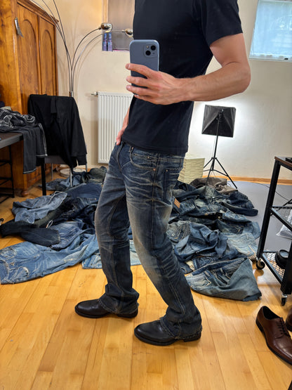 Japan Style Bootcut Washed Jeans vintage (L) 61season