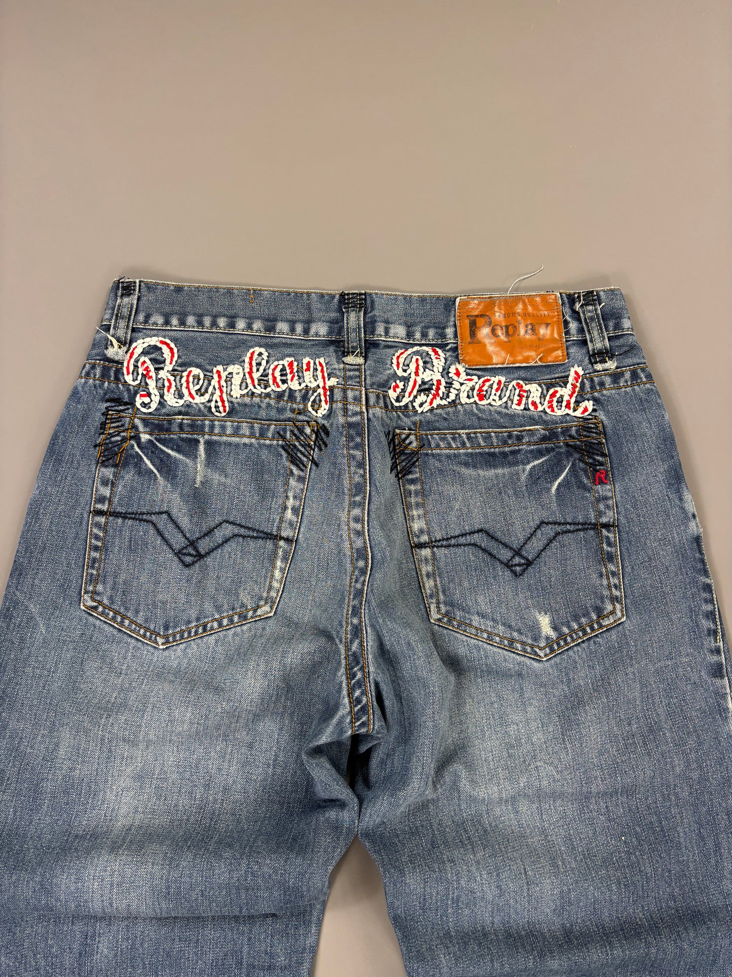 Replay Jeans washed printed baggy (S) 61season