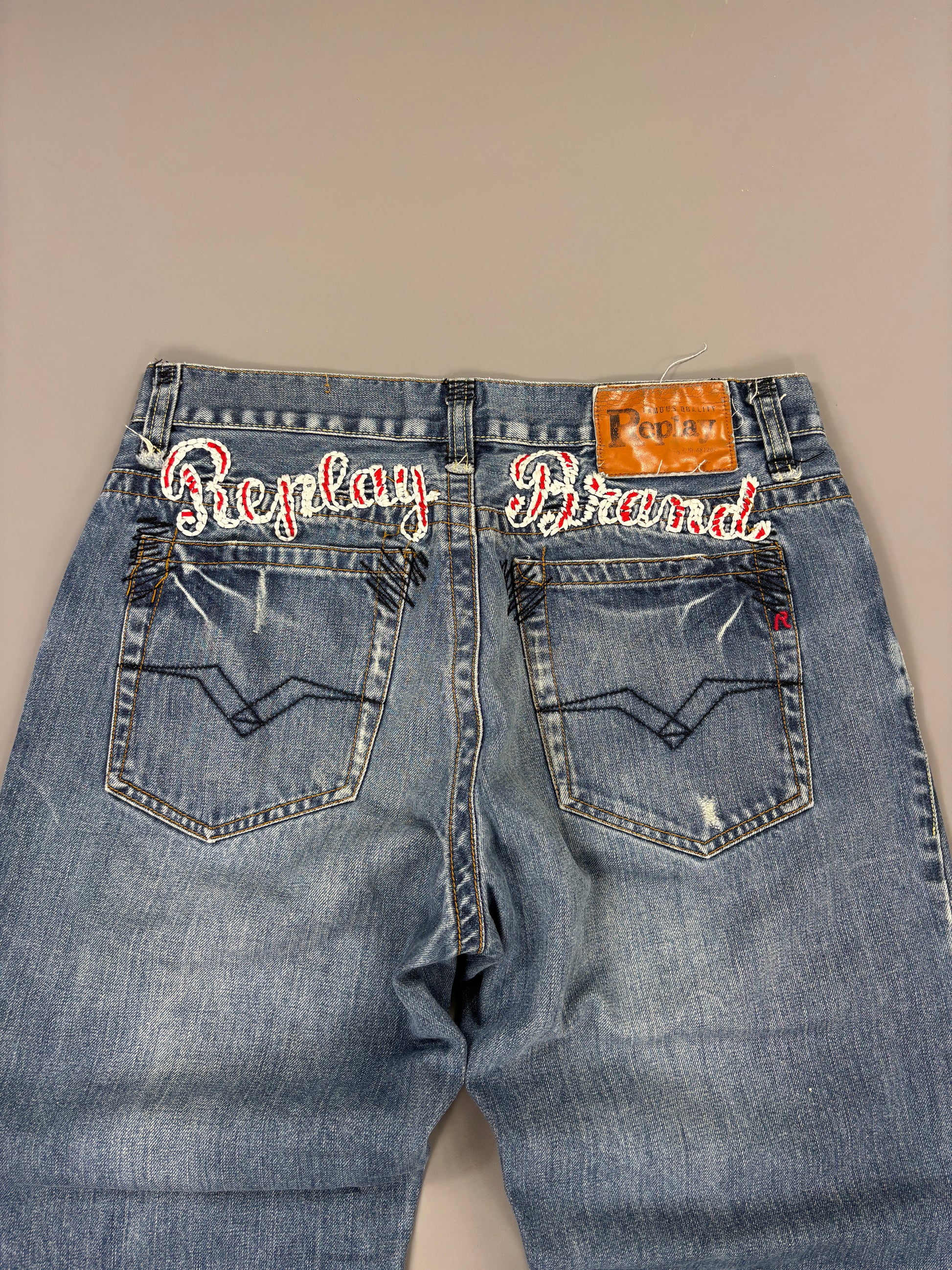 Replay Jeans washed printed baggy (S) 61season