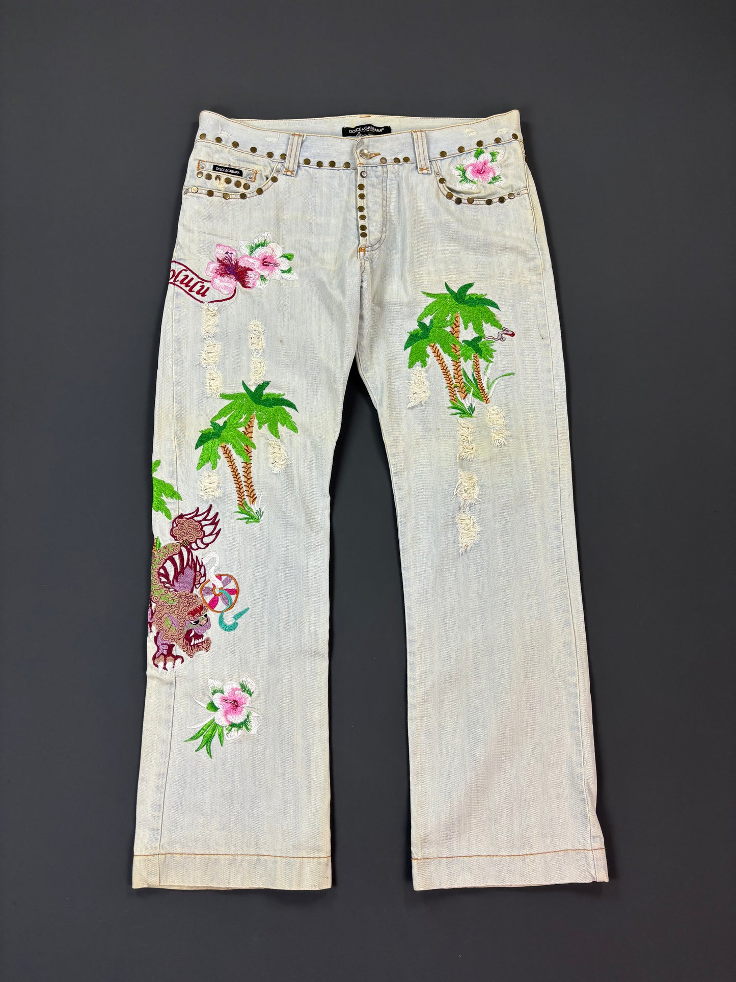 Dolce Gabbana Hawaii Jeans L