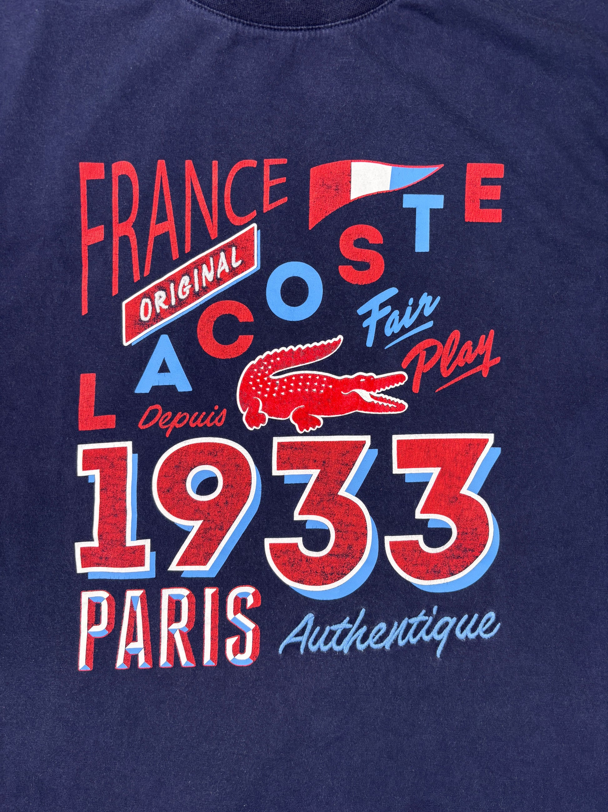 Lacoste T-Shirt vintage tee france (S) 61season