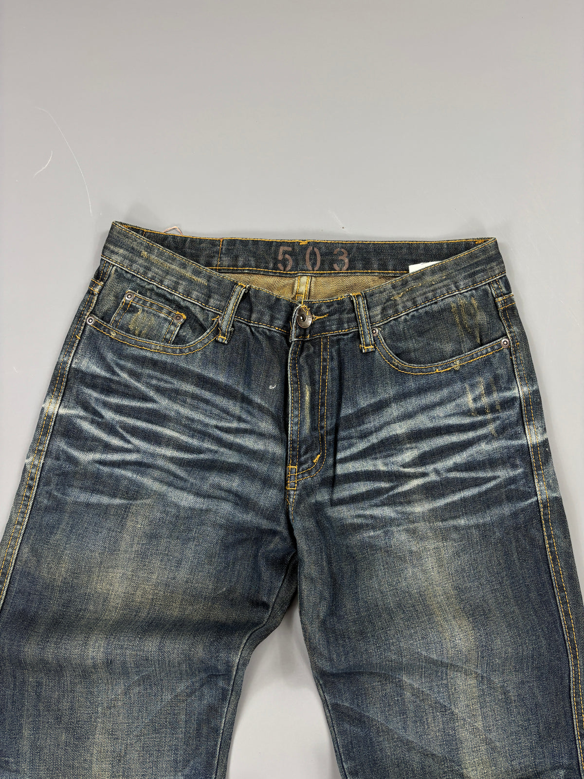 Japan Style Bootcut Washed Jeans (M) 61season