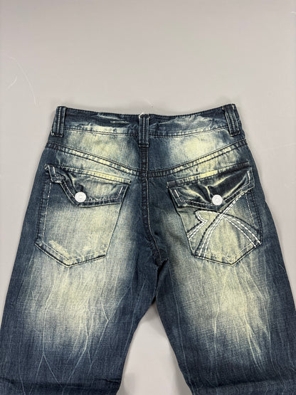 Japan Style Washed Bootcut Jeans vintage (L) 61season
