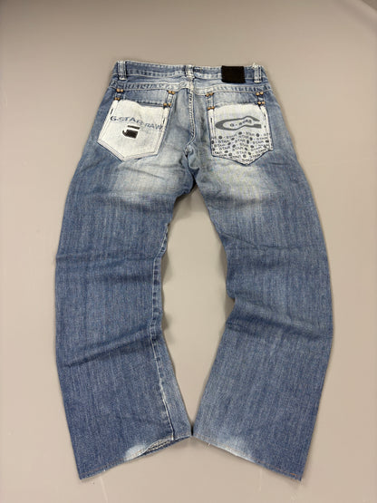 Gstar Raw Jeans vintage printed straight (S) 61season