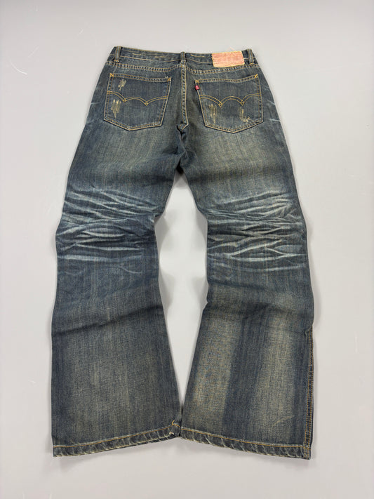 Japan Style Bootcut Washed Jeans (M) 61season