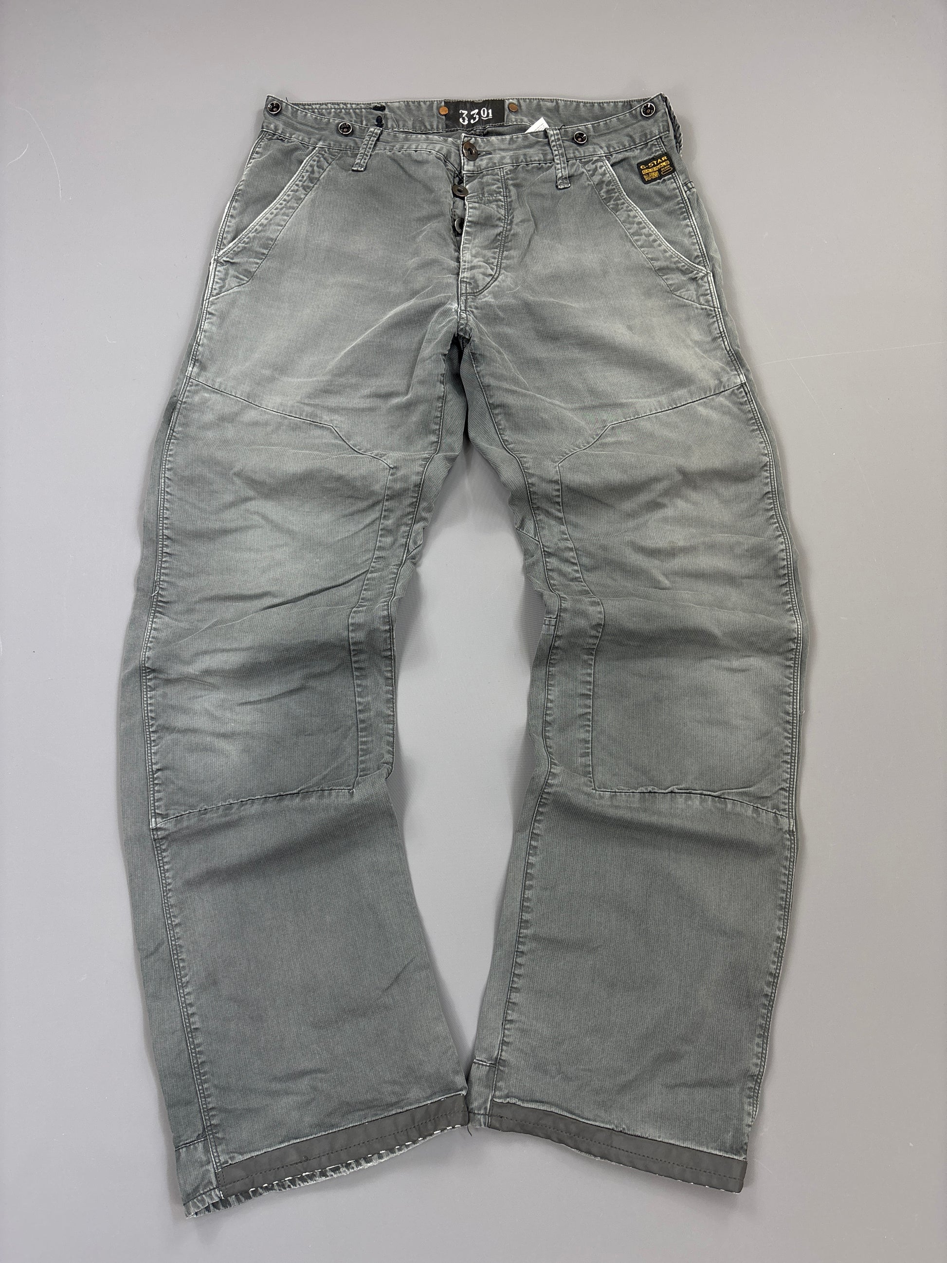 Gstar Raw Hose vintage washed grey straight (M) 61season