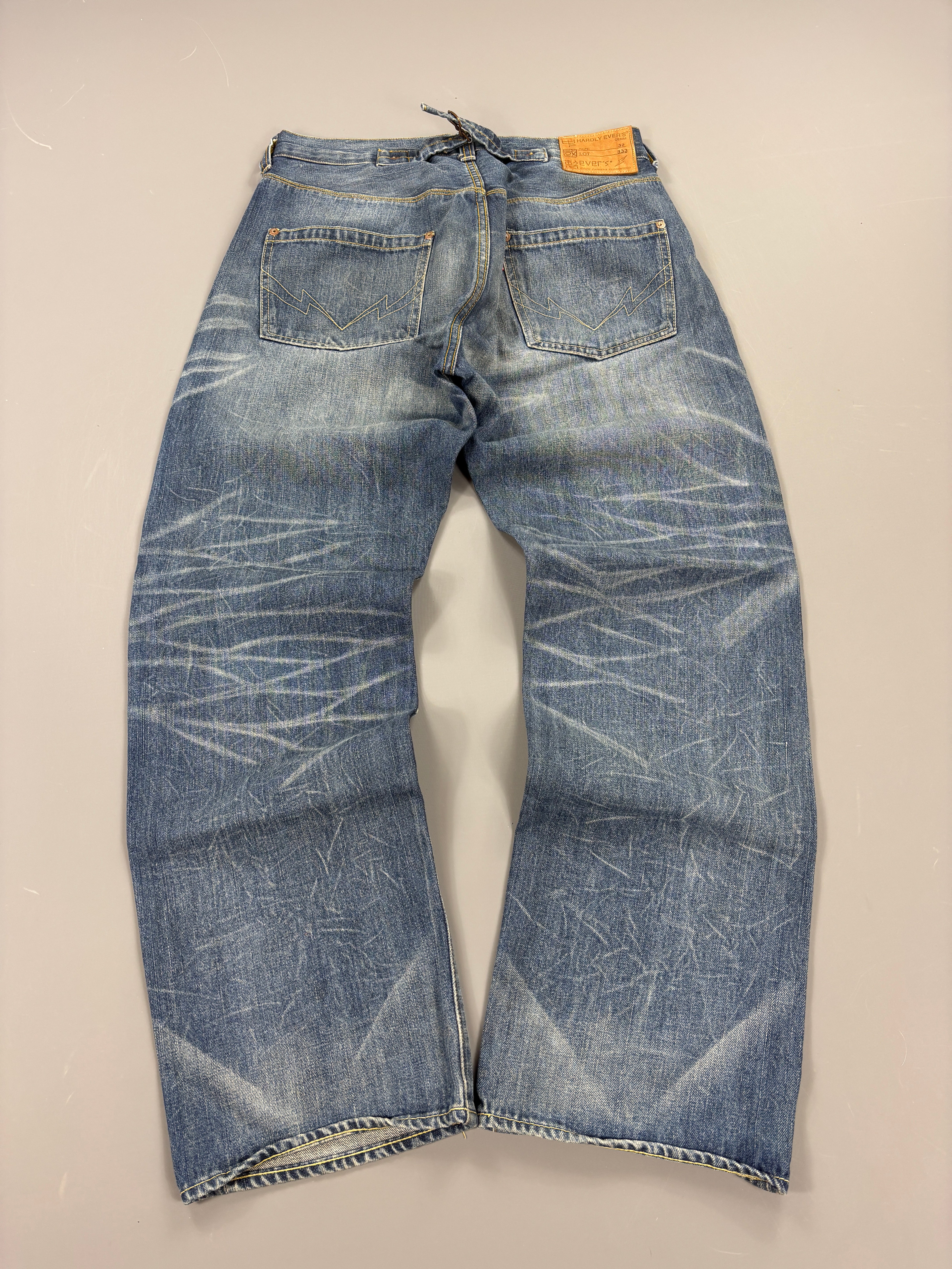 Japan Style Washed Straight Jeans vintage (M) 61season