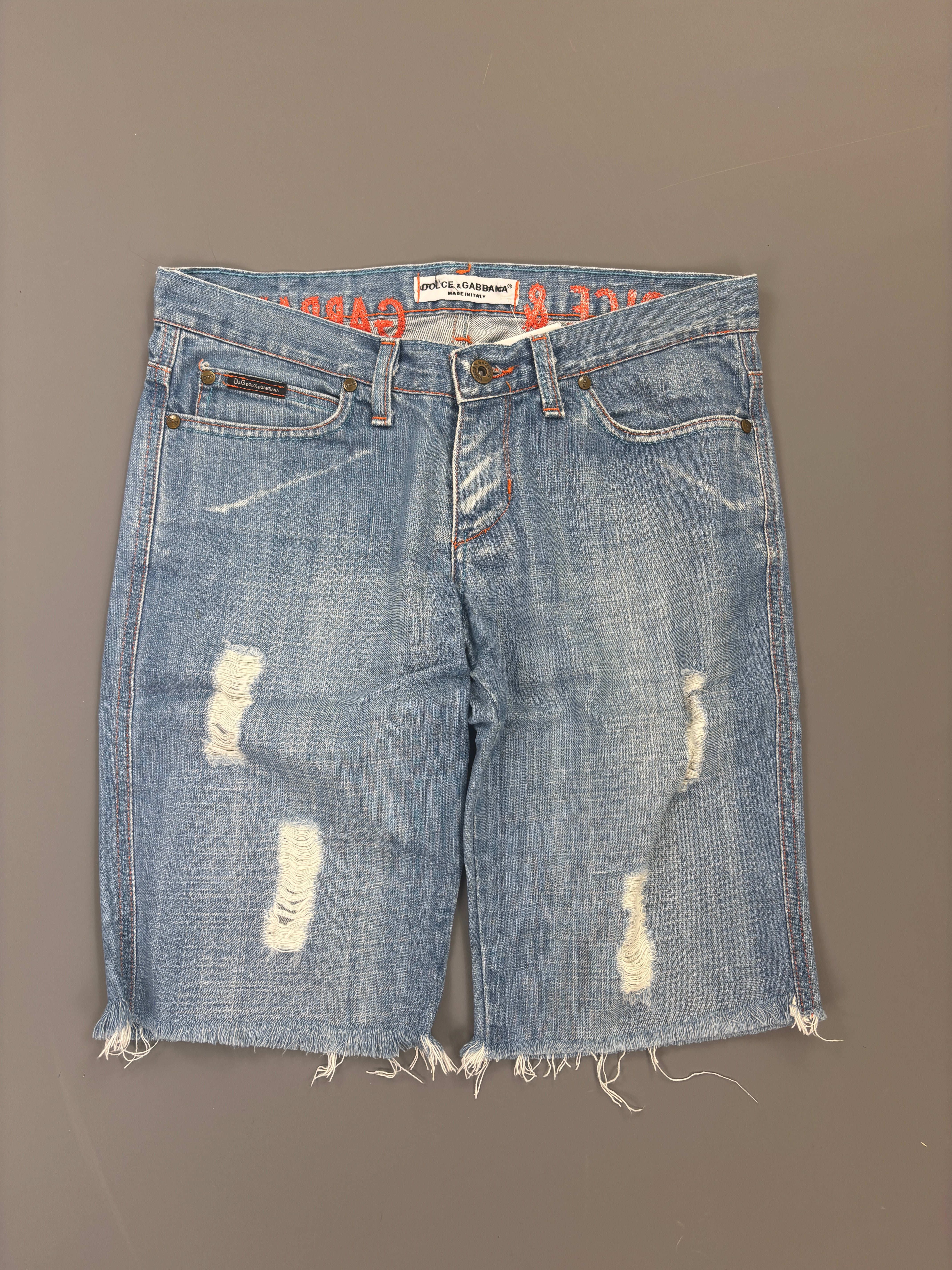 Dolce Gabbana Shorts vintage jorts jeans backprint (S) 61season