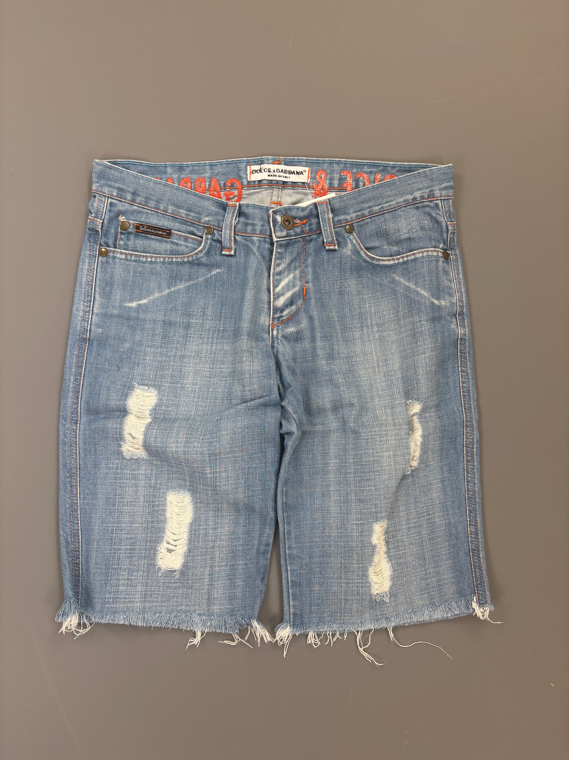 Dolce Gabbana Shorts vintage jorts jeans backprint (S) 61season